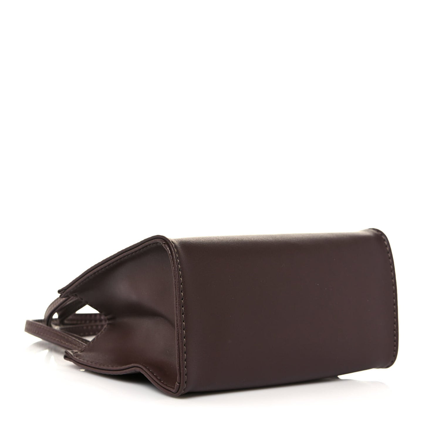 Vegan Leather Small Shopping Bag Chocolate