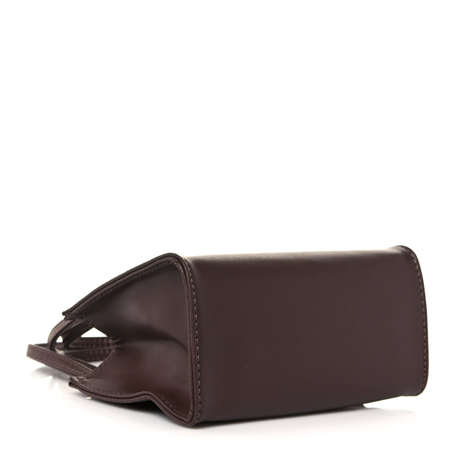Telfar Vegan Leather Small Shopping Bag Chocolate 4 of 13