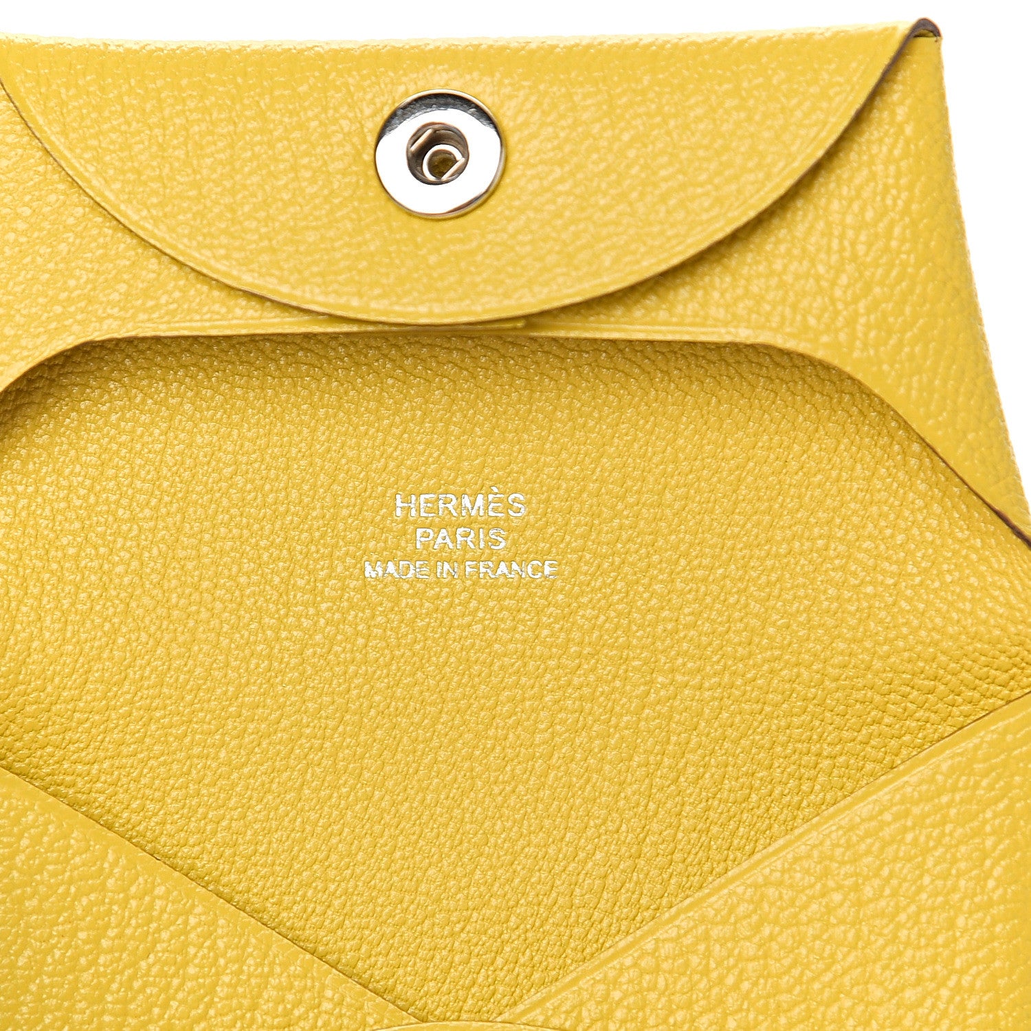 Hermes Chevre Mysore Bastia Coin Purse Jaune de Naples 5 of 7