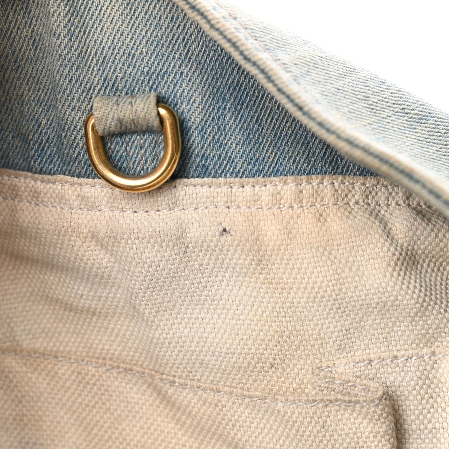 Denim Medium Soho Chain Shoulder Bag Blue