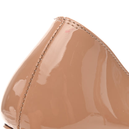 Christian Louboutin Patent Pigalle Follies 100 Pumps 38 Nude 9 of 10
