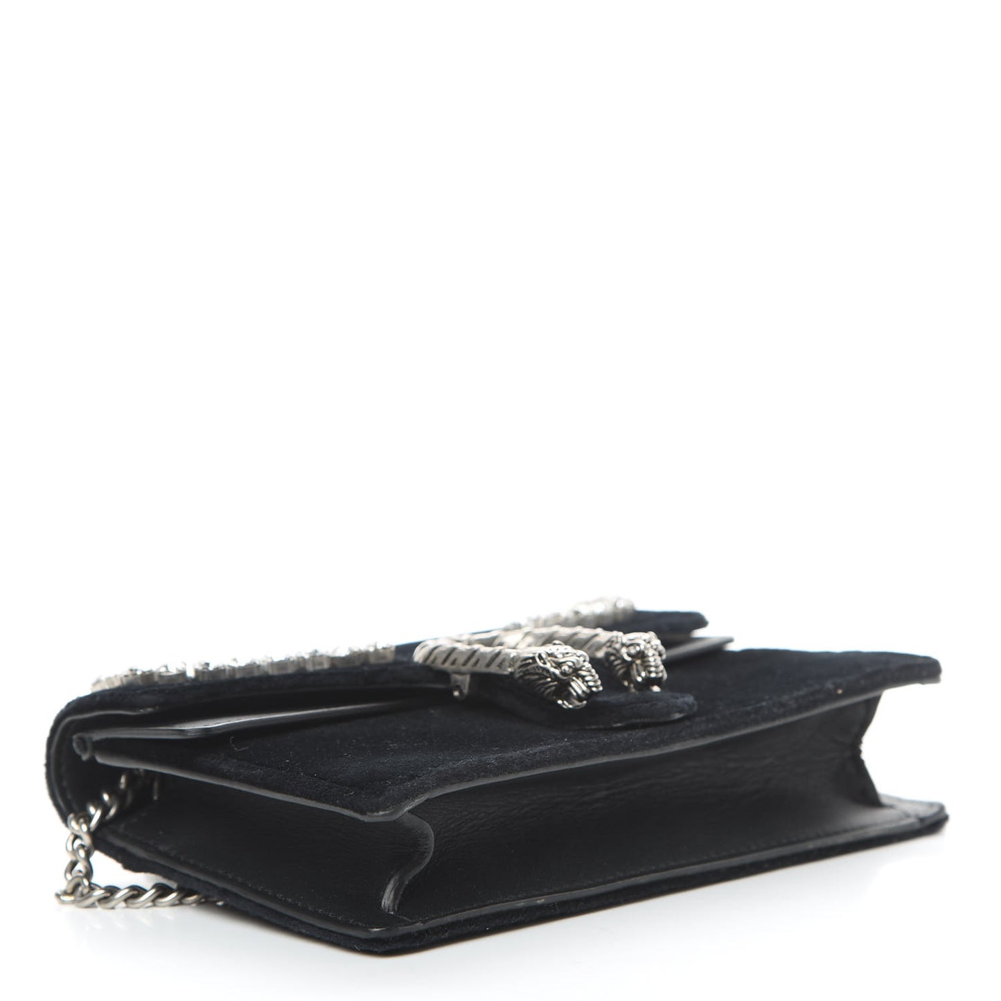 Velvet Crystal Super Mini Dionysus Shoulder Bag Black