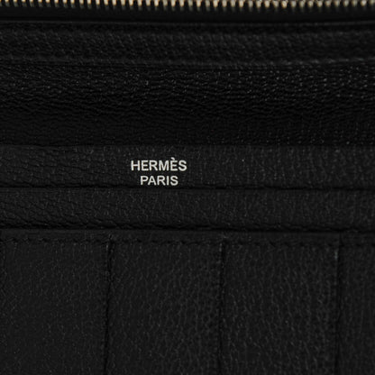 Hermes Chevre Mysore Bearn Tri-Fold Wallet Black 9 of 11