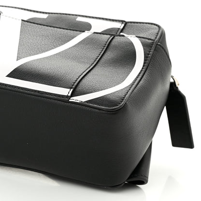 Valentino Garavani Calfskin Mens VLogo Belt Bag Black White 9 of 9