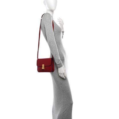Celine Box Calfskin Teen Classic Box Flap Bag Red 2 of 11
