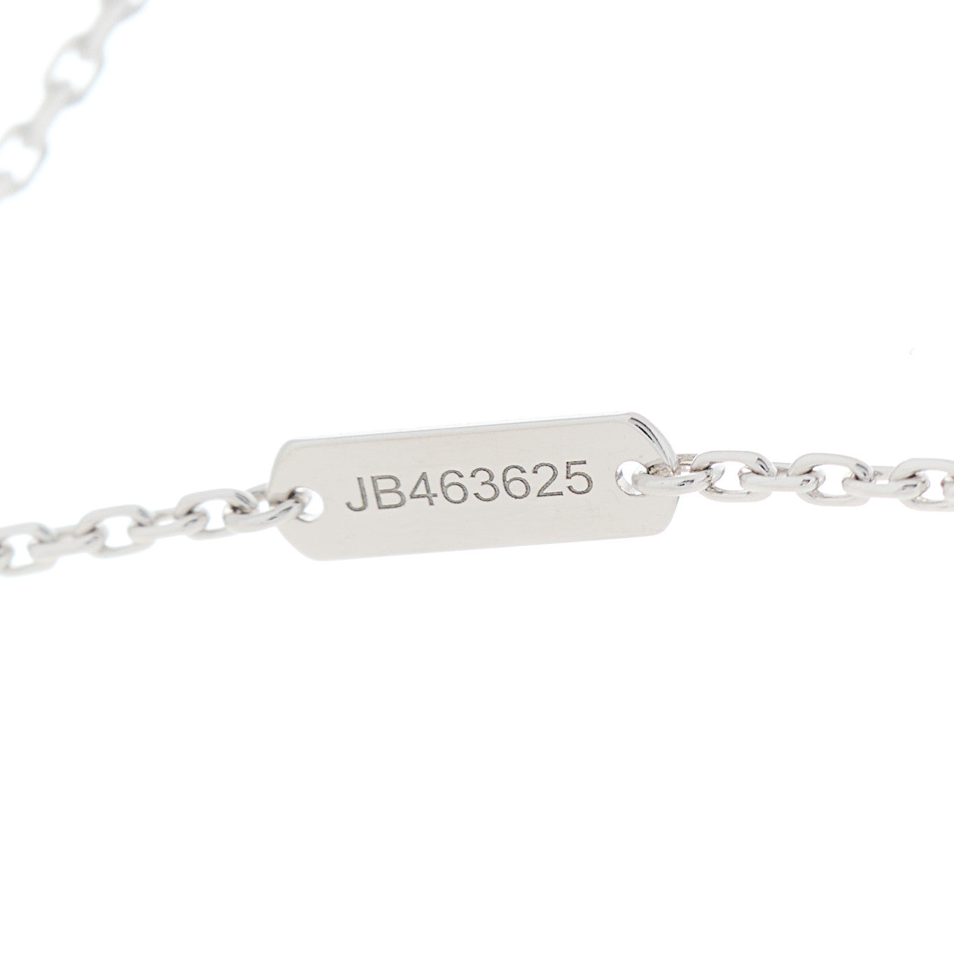 Van Cleef & Arpels 18K White Gold Mother of Pearl Vintage Alhambra Pendant Necklace 4 of 5