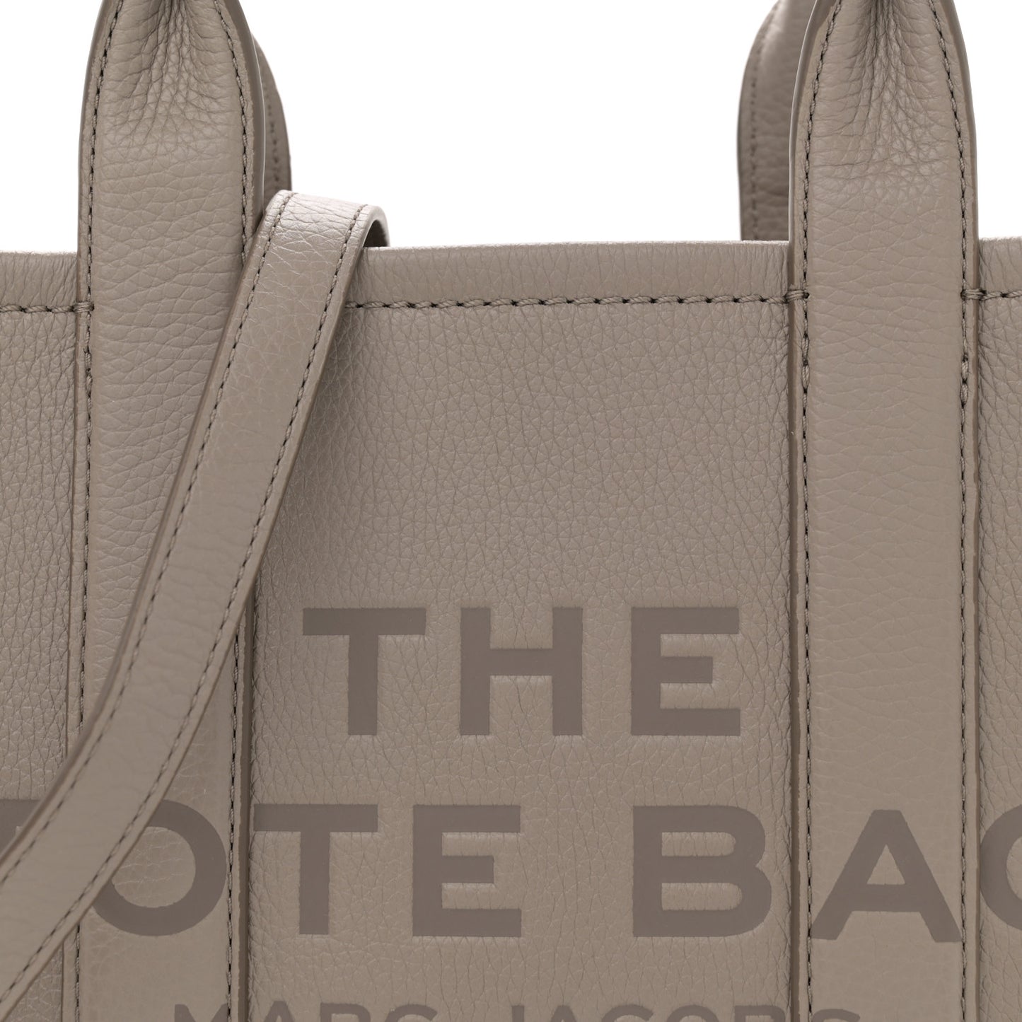 Grained Calfskin Small The Tote Bag Cement