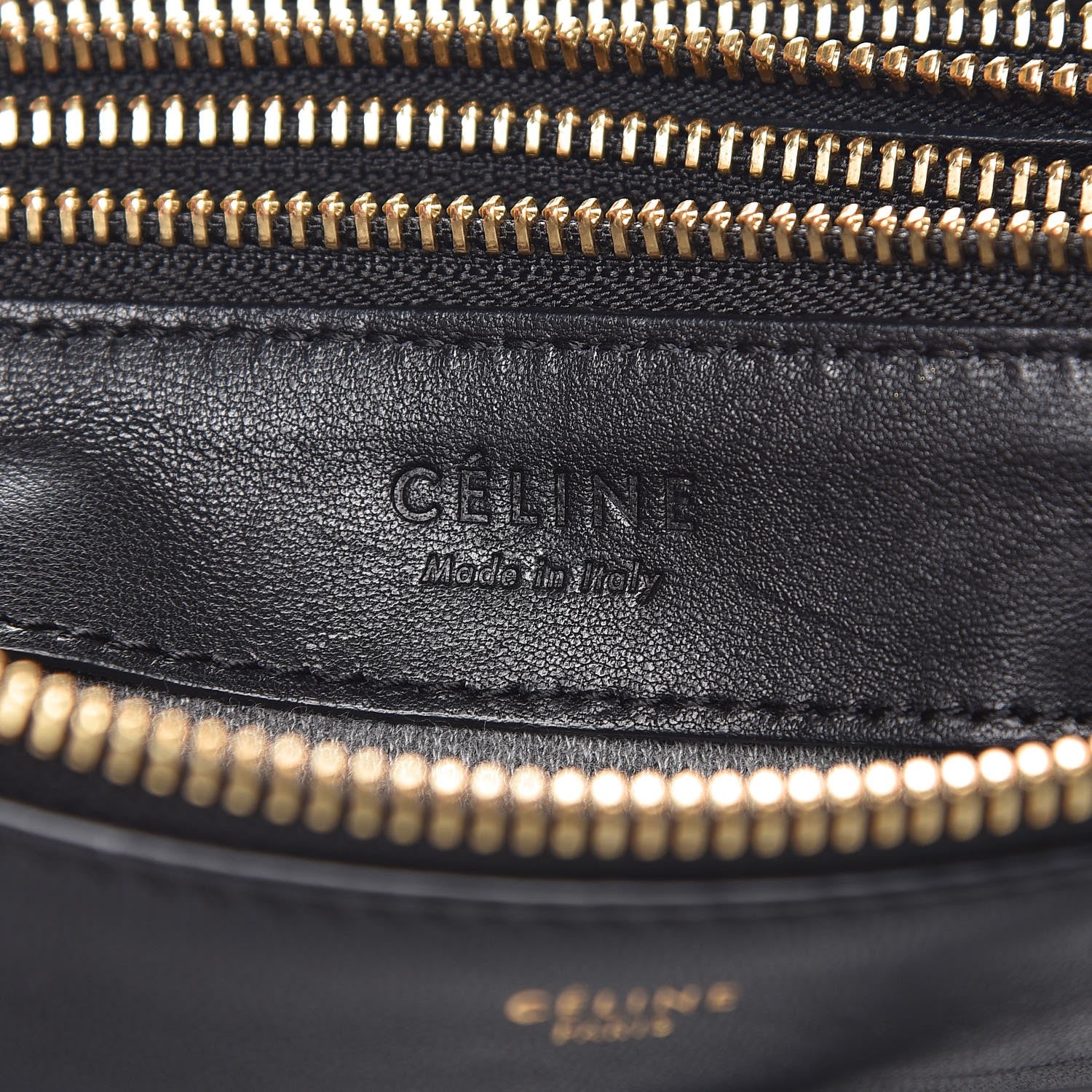 Celine Lambskin Small Trio Crossbody Bag Black 8 of 11