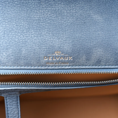 Delvaux Nubuck Santiag MM Tempete Satchel Denim 6 of 8