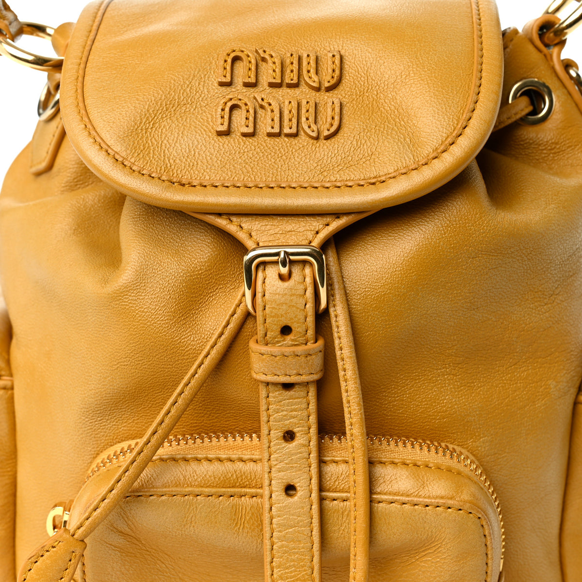 Soft Calfskin Medium Backpack Whiskey