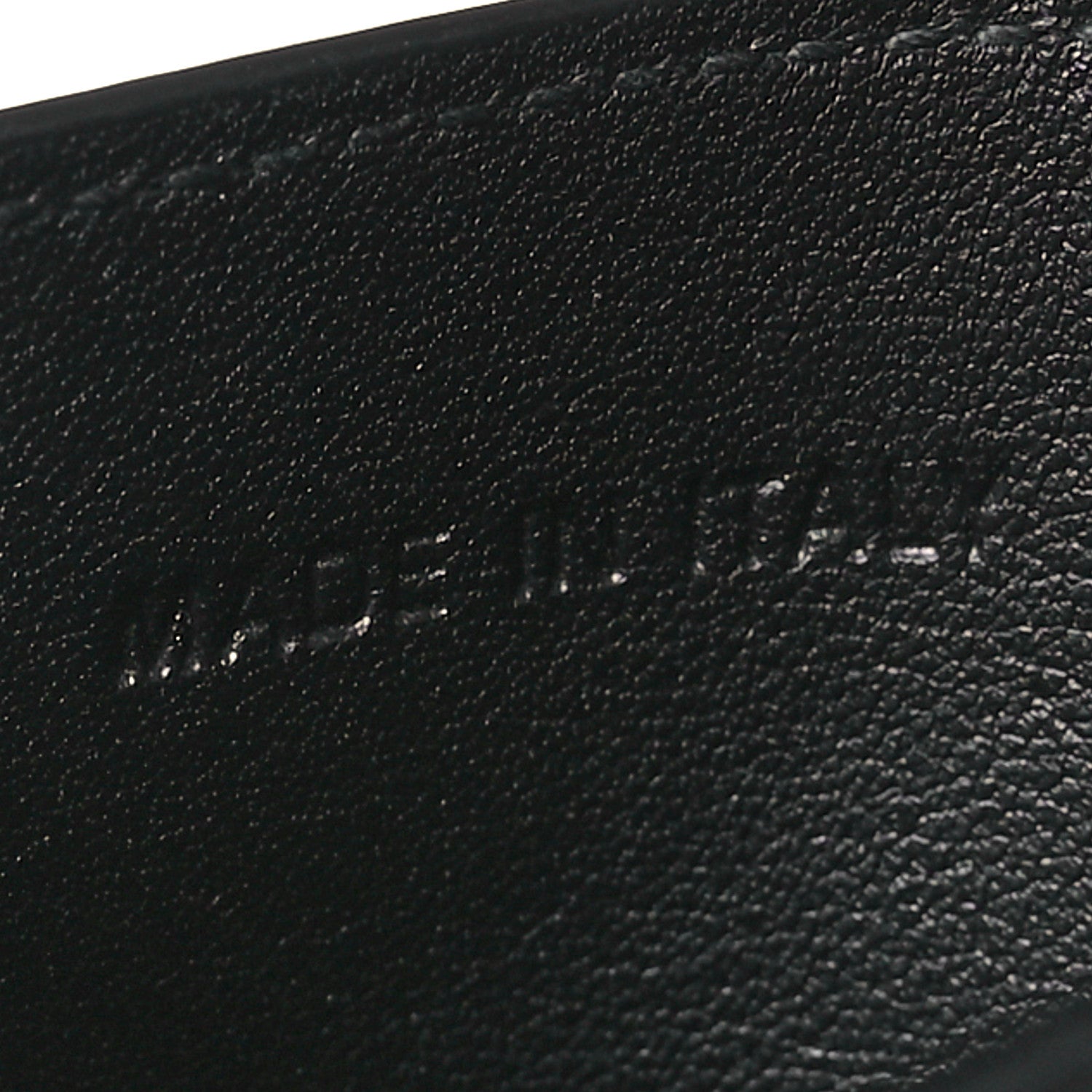 Christian Dior Grained Calfskin Saddle Card Holder Black 8 of 9