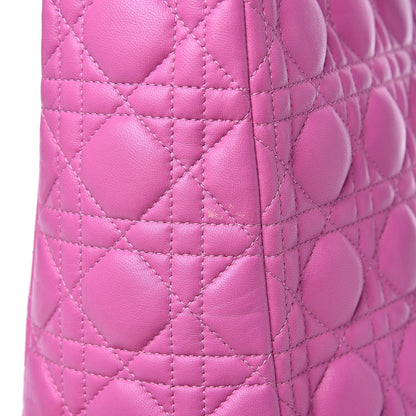 Christian Dior Lambskin Cannage Large Lady Dior Pink 15 of 15