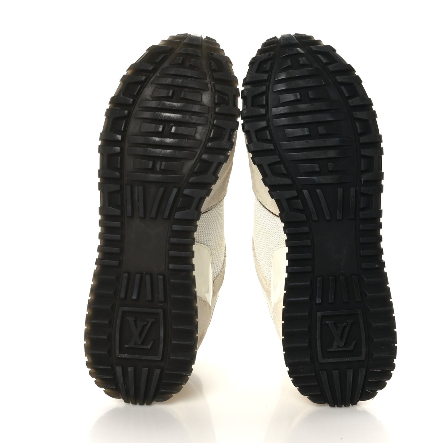 Suede Monogram Run Away Sneakers 36 White