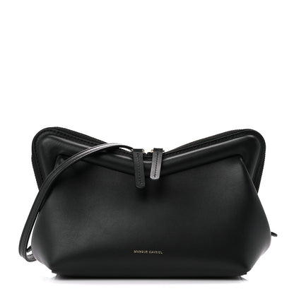 Mansur Gavriel Smooth Calfskin Mini M Frame Crossbody Bag Black 1 of 11