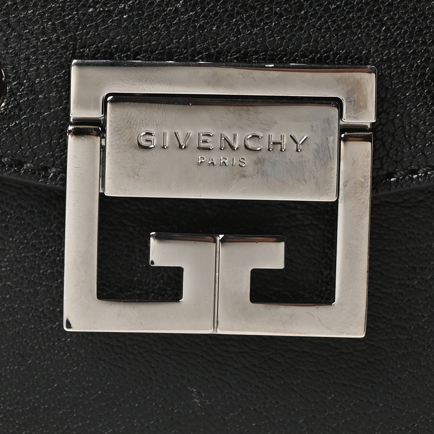 Givenchy Goatskin Grommet Medium GV3 Shoulder Bag Black 7 of 9