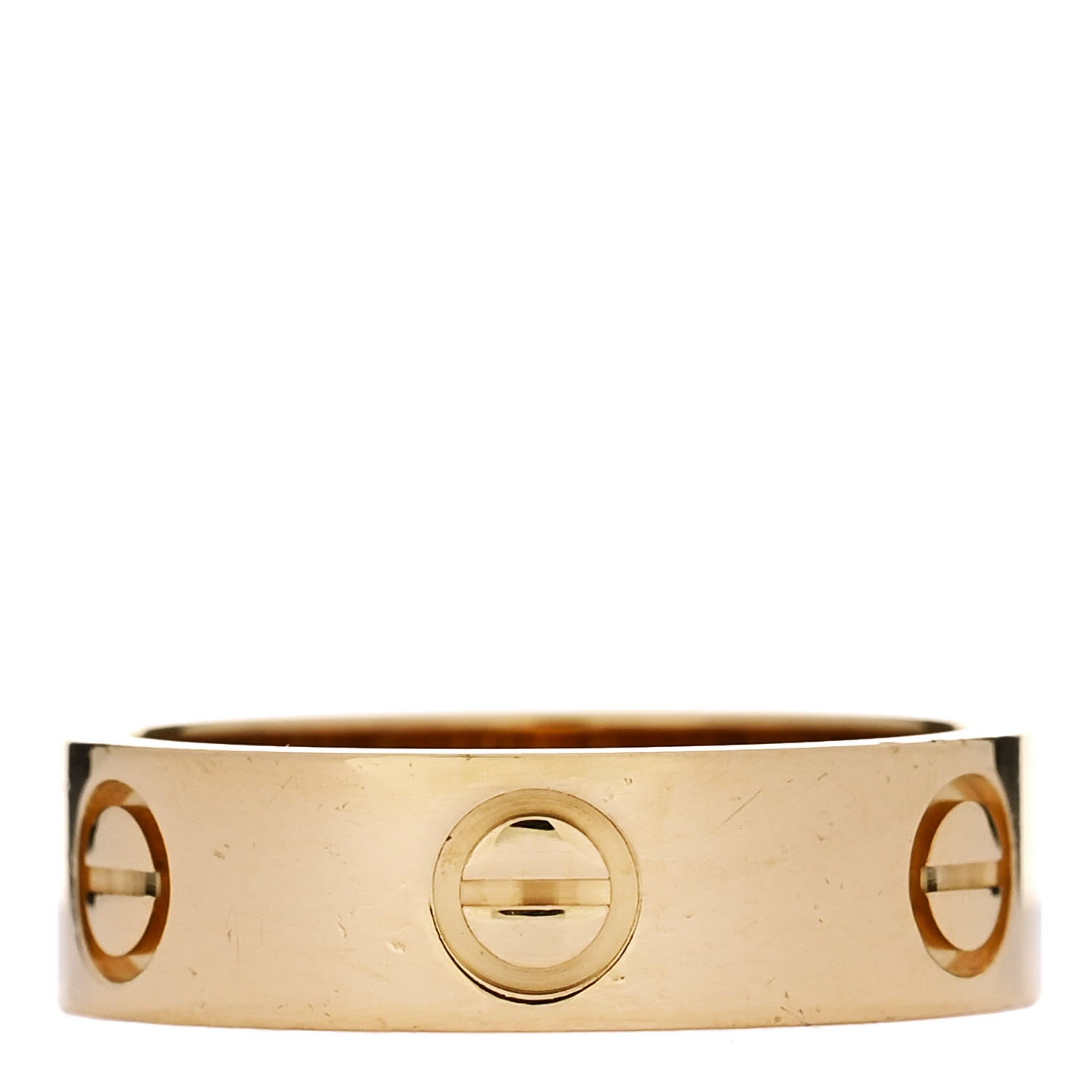 Cartier 18K Yellow Gold 5.5mm LOVE Ring 53 6.5 4 of 5