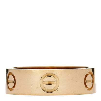 Cartier 18K Yellow Gold 5.5mm LOVE Ring 53 6.5 4 of 5
