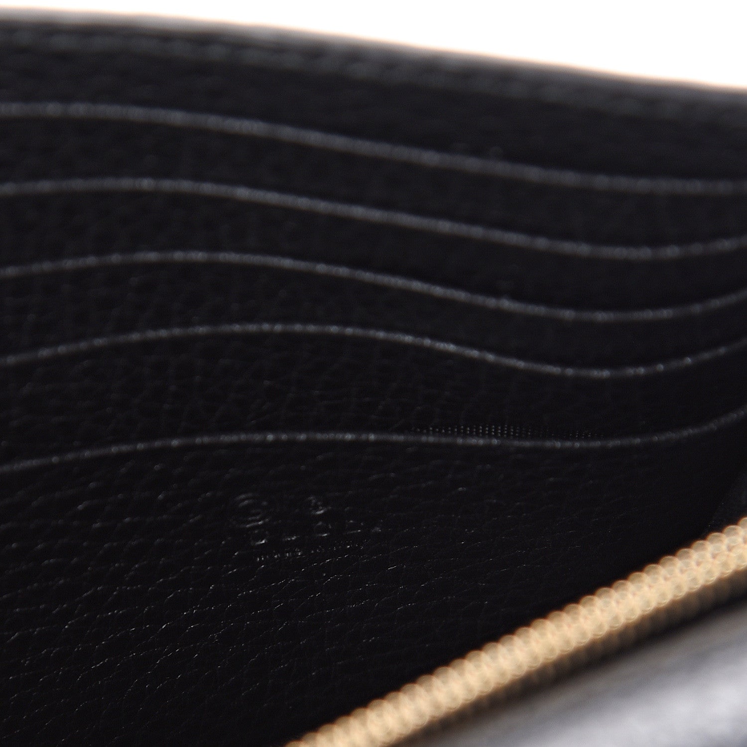 Gucci Dollar Calfskin Medium Betty Chain Wallet Black 5 of 7