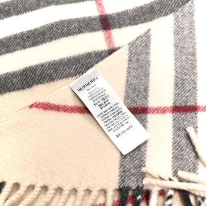 Burberry Wool Giant Check Cape Scarf Ivory 3 of 3