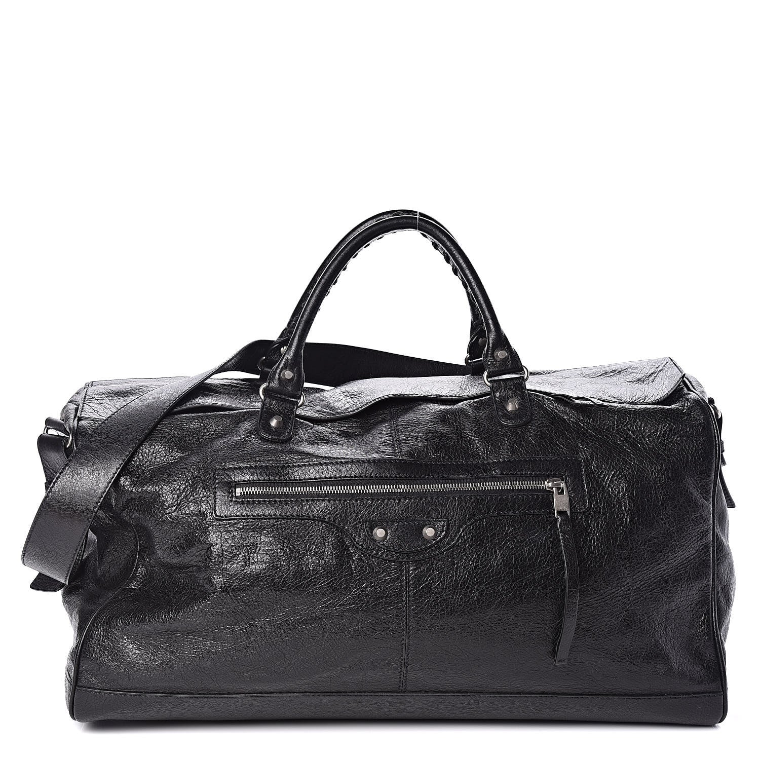 Balenciaga Agneau Classic Silver Hardware S Squash Boston Black 1 of 9