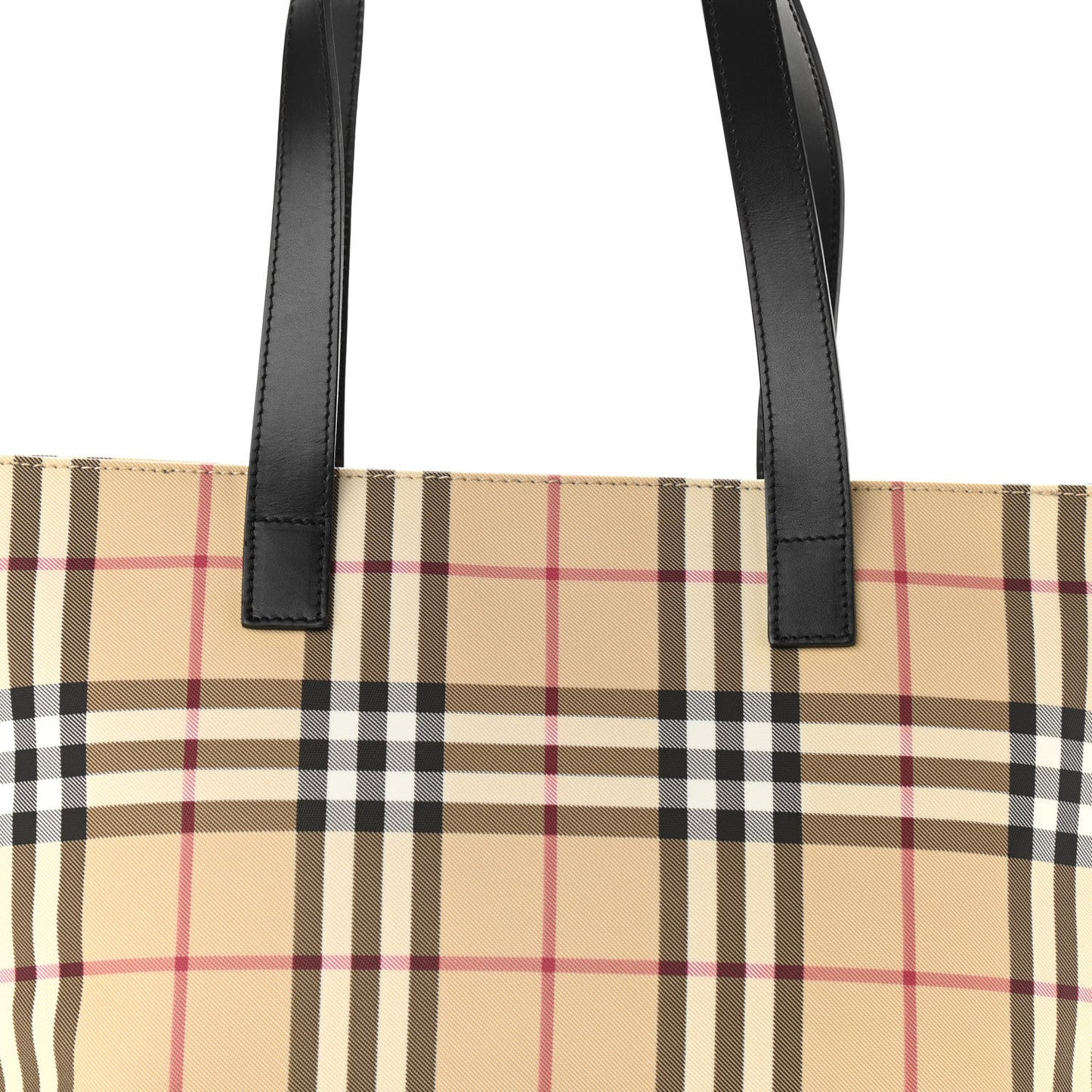 House Check Tote Black