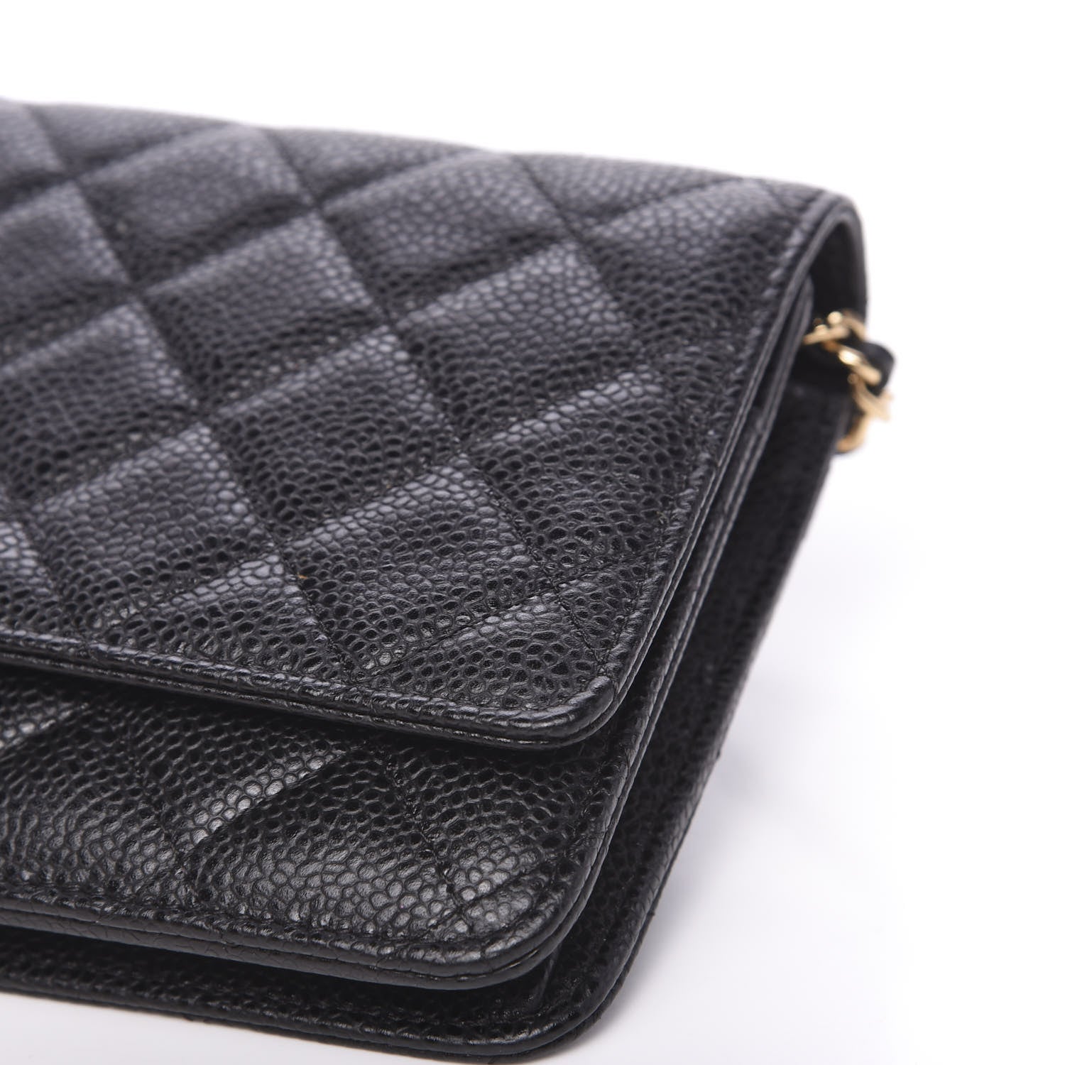Chanel Caviar Quilted Wallet On Chain WOC Black 10 of 11