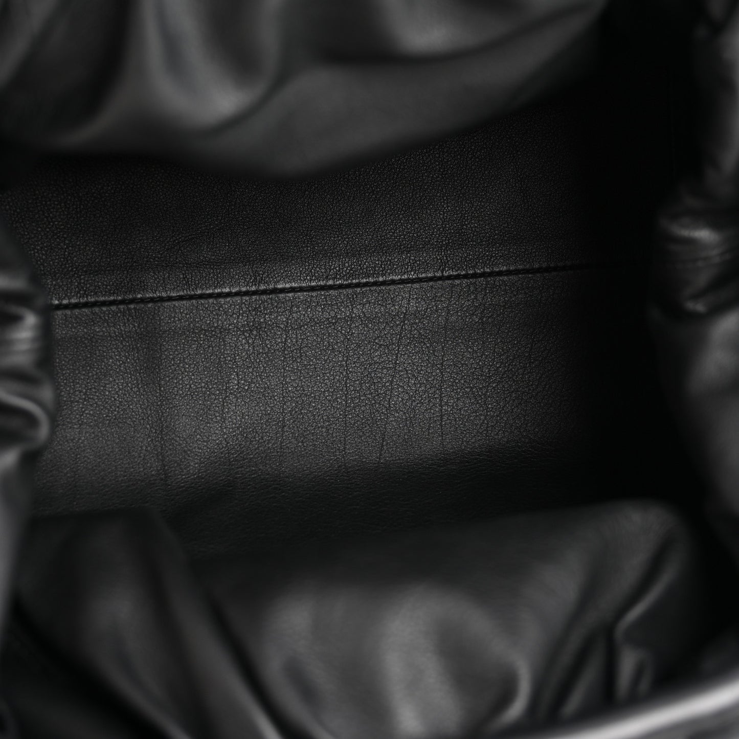 Smooth Butter Calf The Pouch Oversized Clutch Black