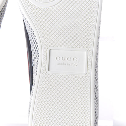 Gucci Calfskin Mesh Mens Falacer Sneakers 8 White Blue Red 6 of 9