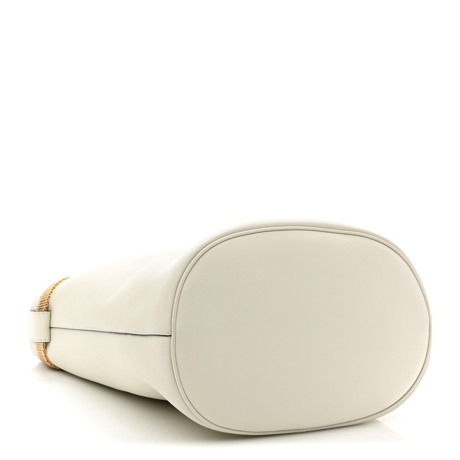 Prada Calfskin Buckle Bag With Jeweled Belt White Black 4 of 10