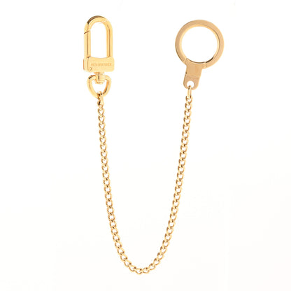 Louis Vuitton Metal Pochette Extender Key Ring Chain Gold 1 of 3