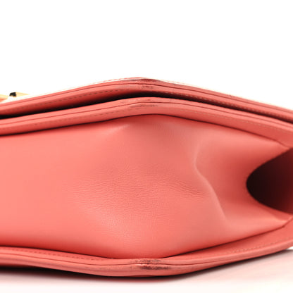 Chanel Lambskin Quilted Medium Boy Flap Coral 10 of 10