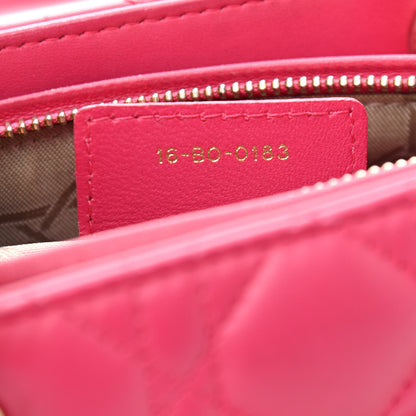 Christian Dior Lambskin Cannage Medium Lady Dior Pink 6 of 20