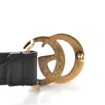 Gucci Calfskin Double G 20mm Belt 85 34 Black 4 of 6