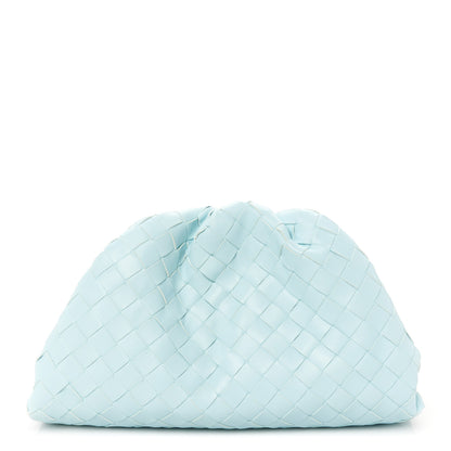 Bottega Veneta Nappa Intrecciato Teen Pouch Pale Blue 1 of 9