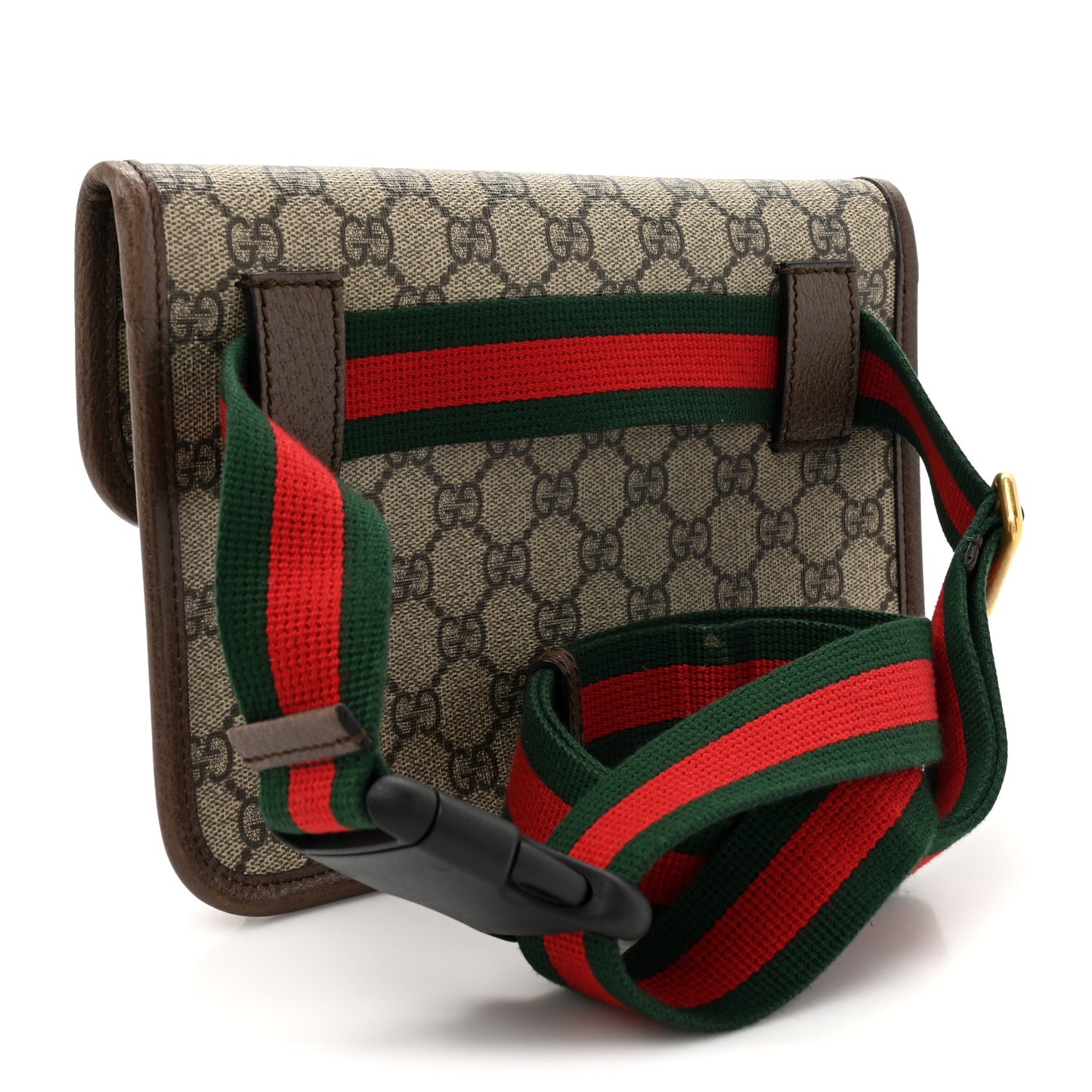 GG Supreme Monogram Neo Vintage Web Belt Bag  Brown