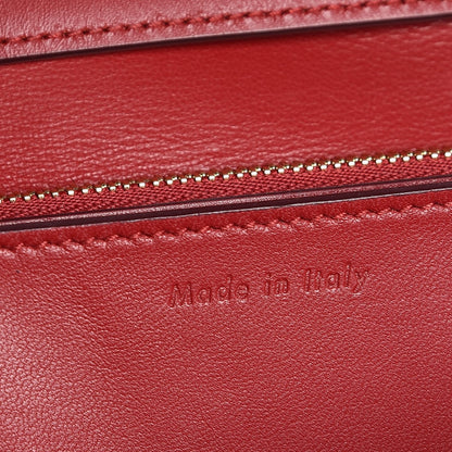Celine Box Calfskin Medium Classic Box Flap Bag Red 6 of 8