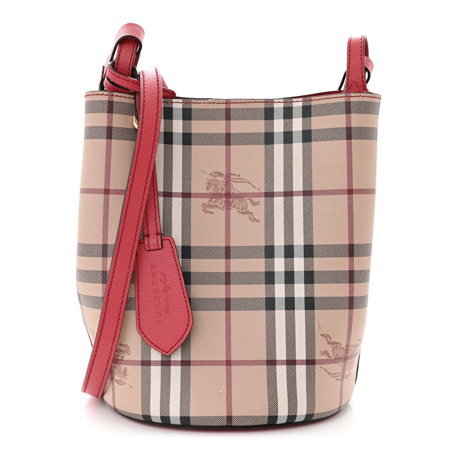 Haymarket Check Colours Small Lorne Bucket Crossbody Pink