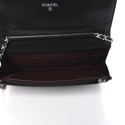 Chanel Lambskin Quilted Wallet On Chain WOC Black 5 of 13