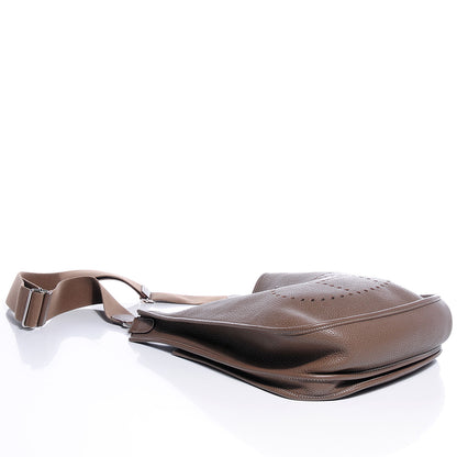 Hermes Taurillon Clemence Evelyne III GM Etoupe 8 of 14