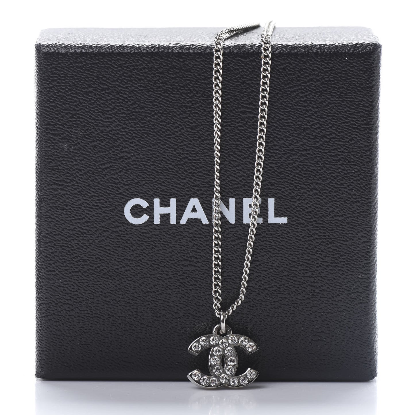 Crystal CC Necklace Silver