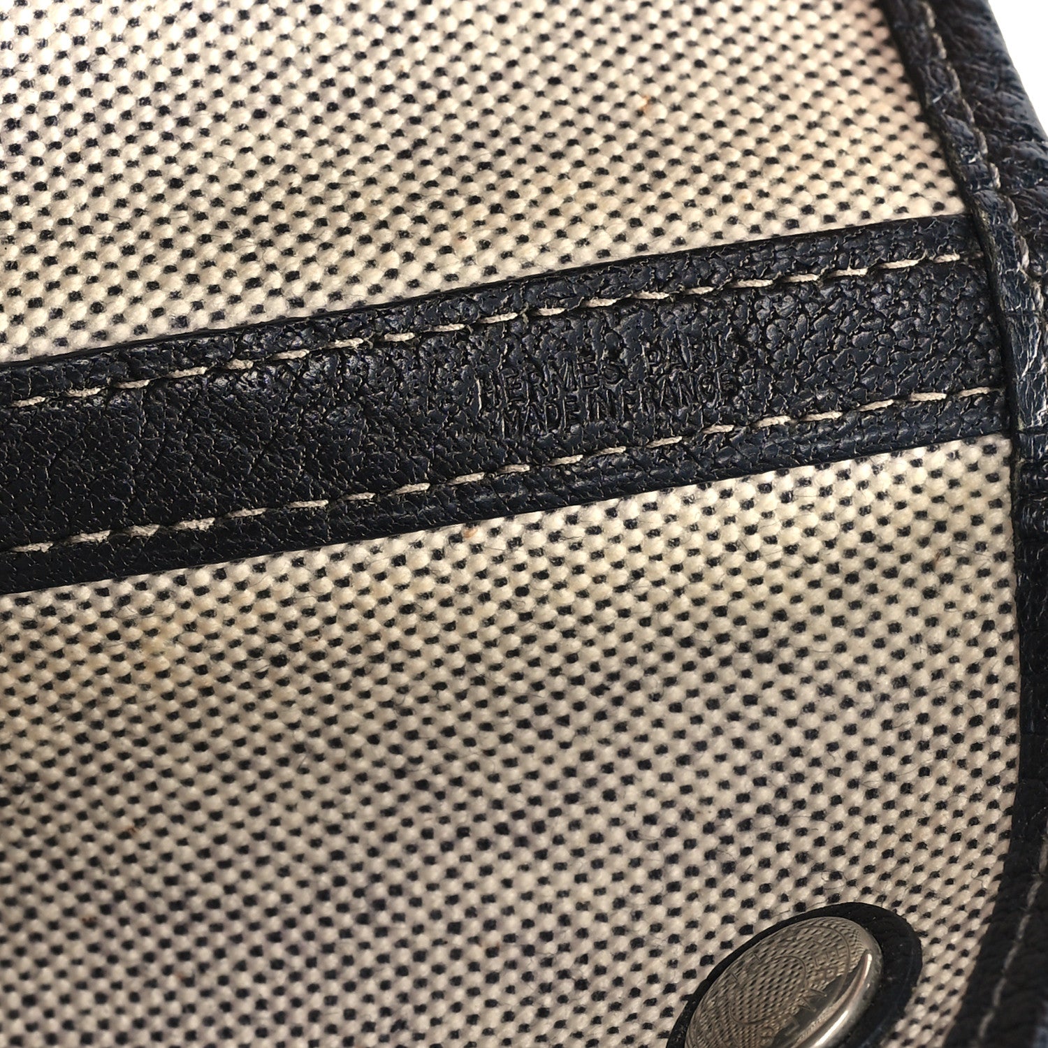 Hermes Buffle Skipper Toile Garden Party 36 MM Tote Black 6 of 10