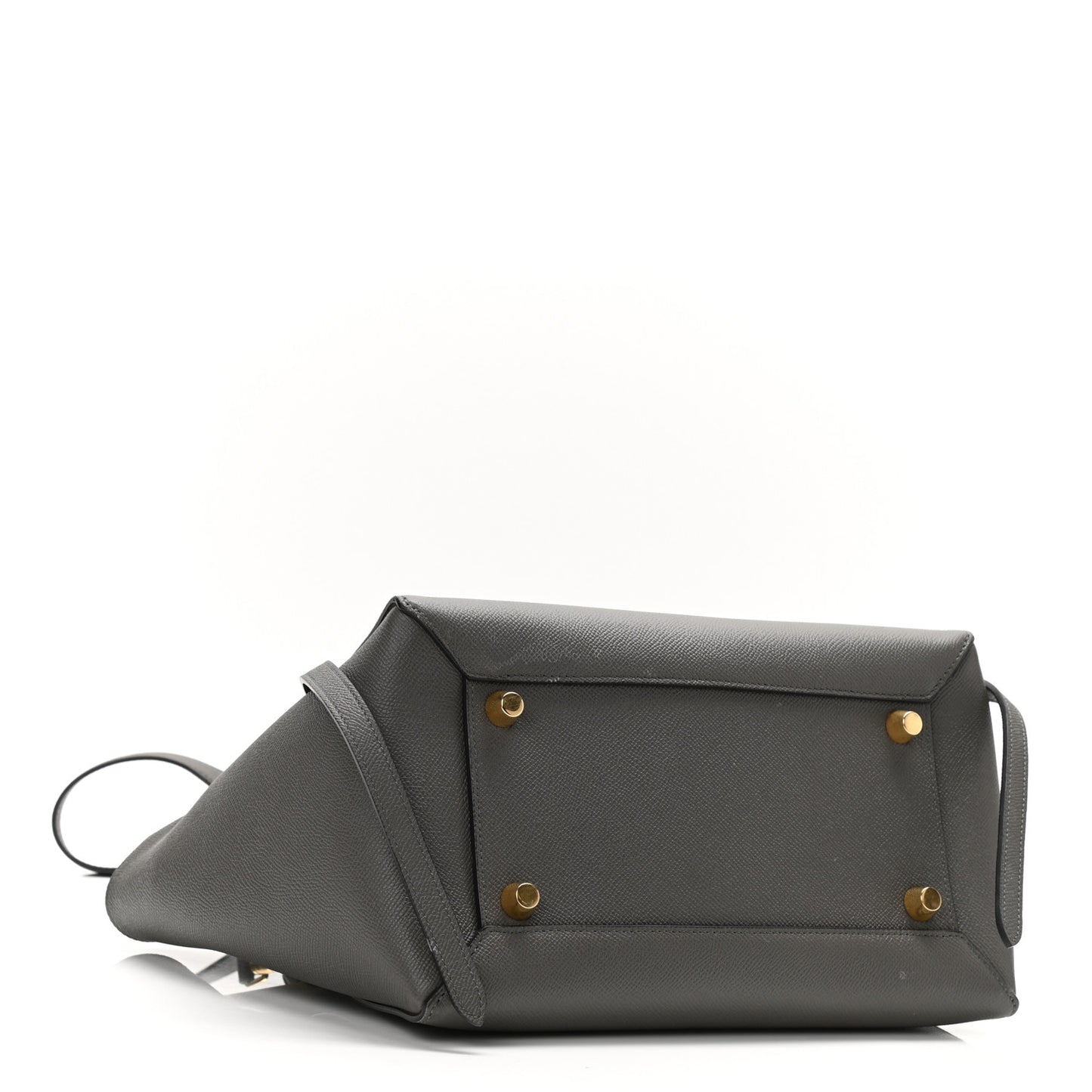 Grained Calfskin Mini Belt Bag Grey