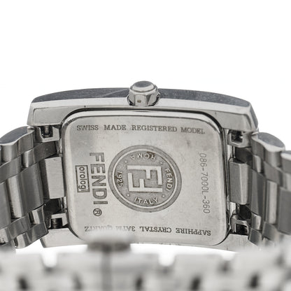 Fendi Stainless Steel Diamond Bezel Mother of Pearl 22mm Quartz Watch 4 of 4