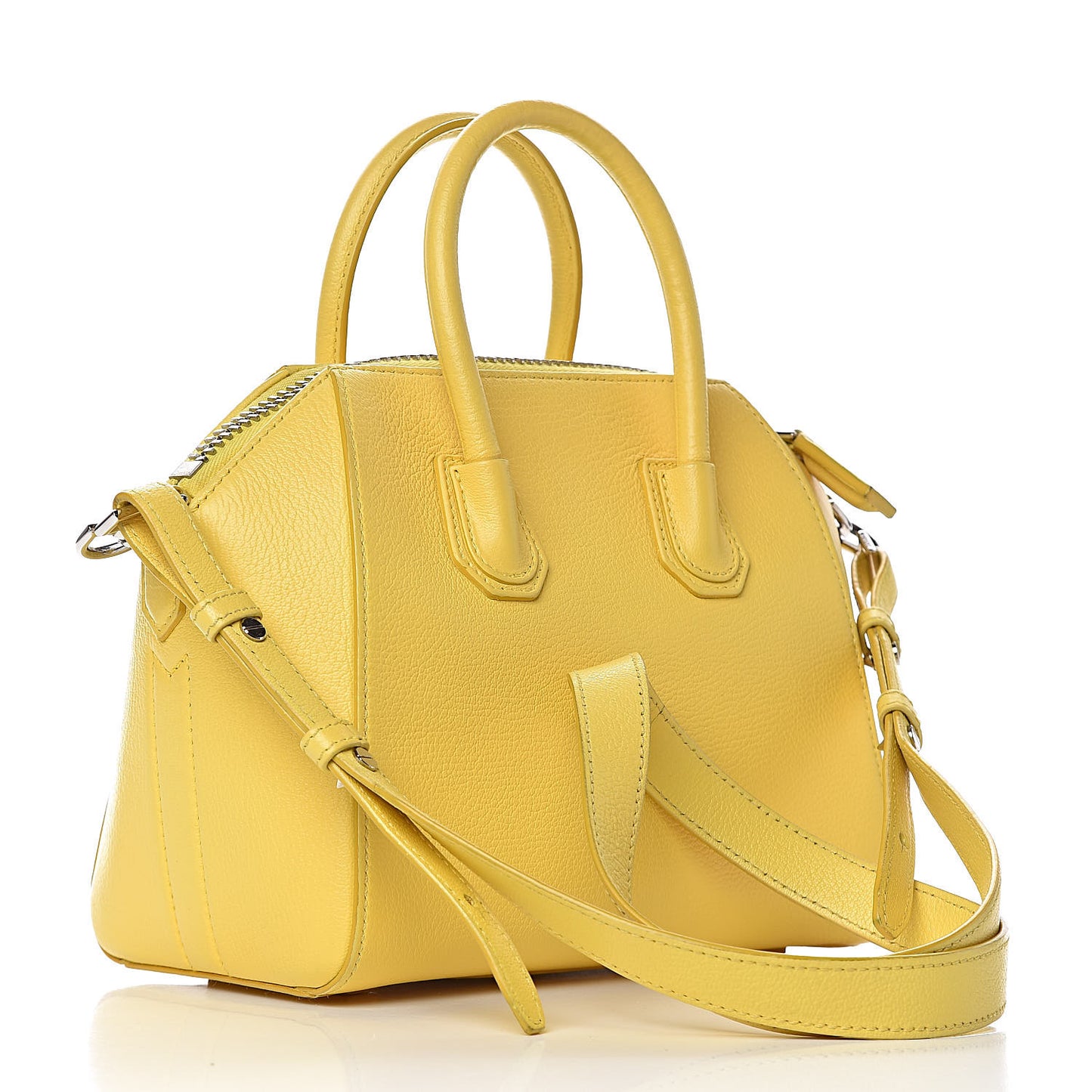 Sugar Goatskin Mini Antigona Yellow