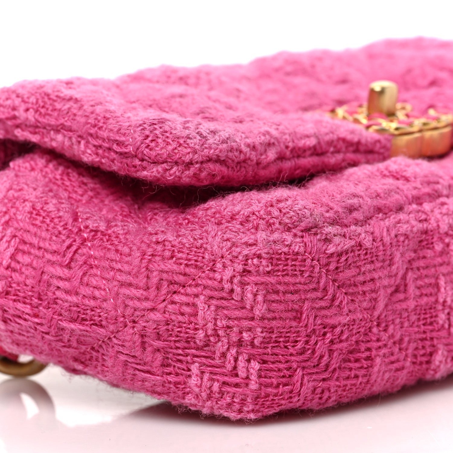 Chanel Tweed Quilted Chanel 19 Waist Bag Pink 8 of 9