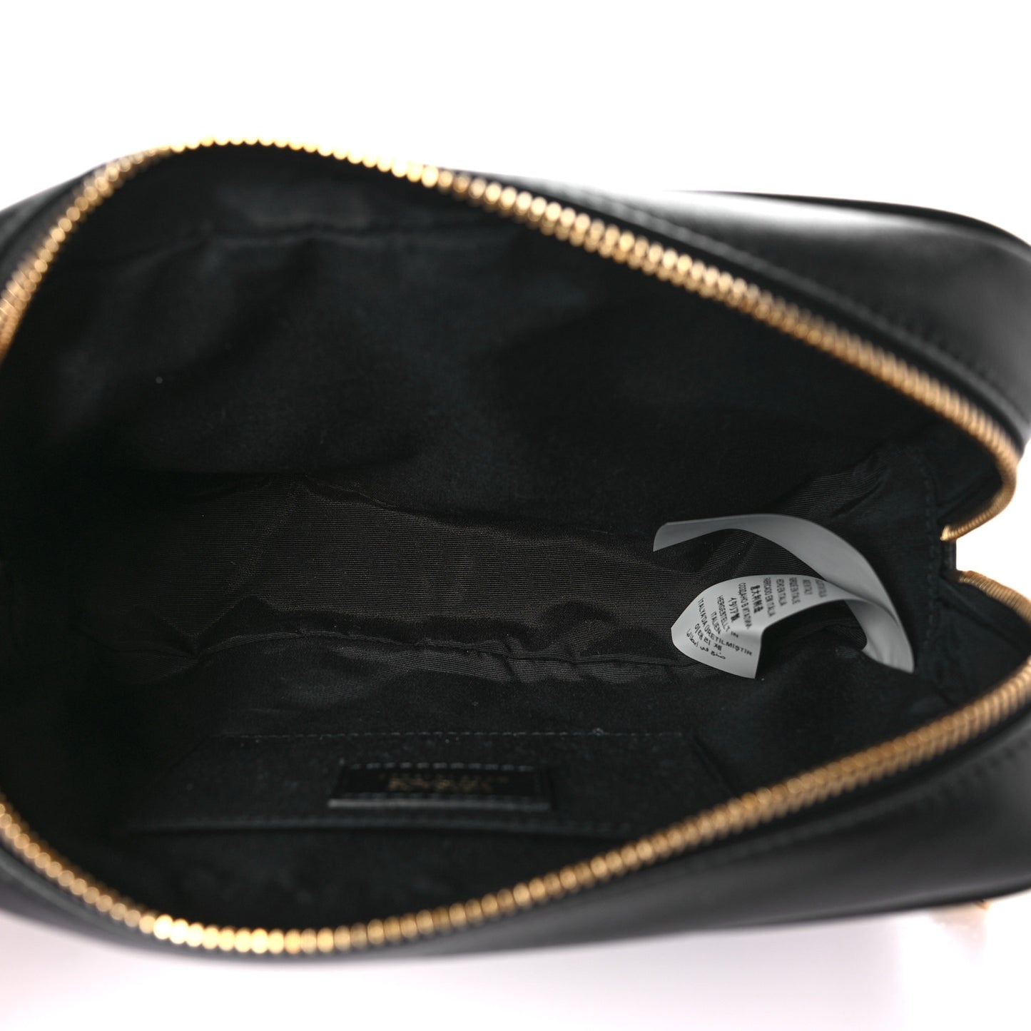 Nappa Quilted Medium Medusa Camera Bag Black