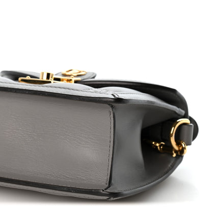 Gucci Calfskin GG Matelasse Mini Top Handle Shoulder Bag Grey 9 of 13