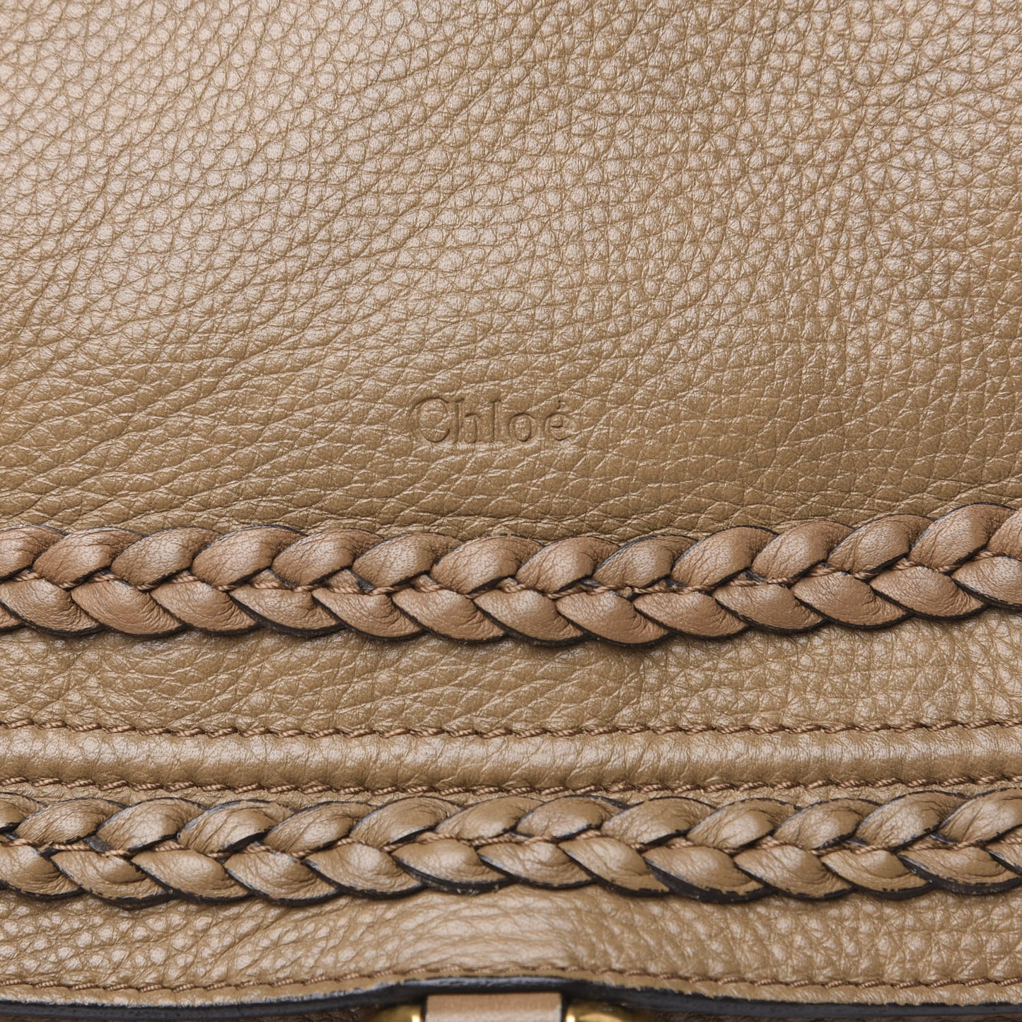 Calfskin Braided Large Marcie Satchel Nut