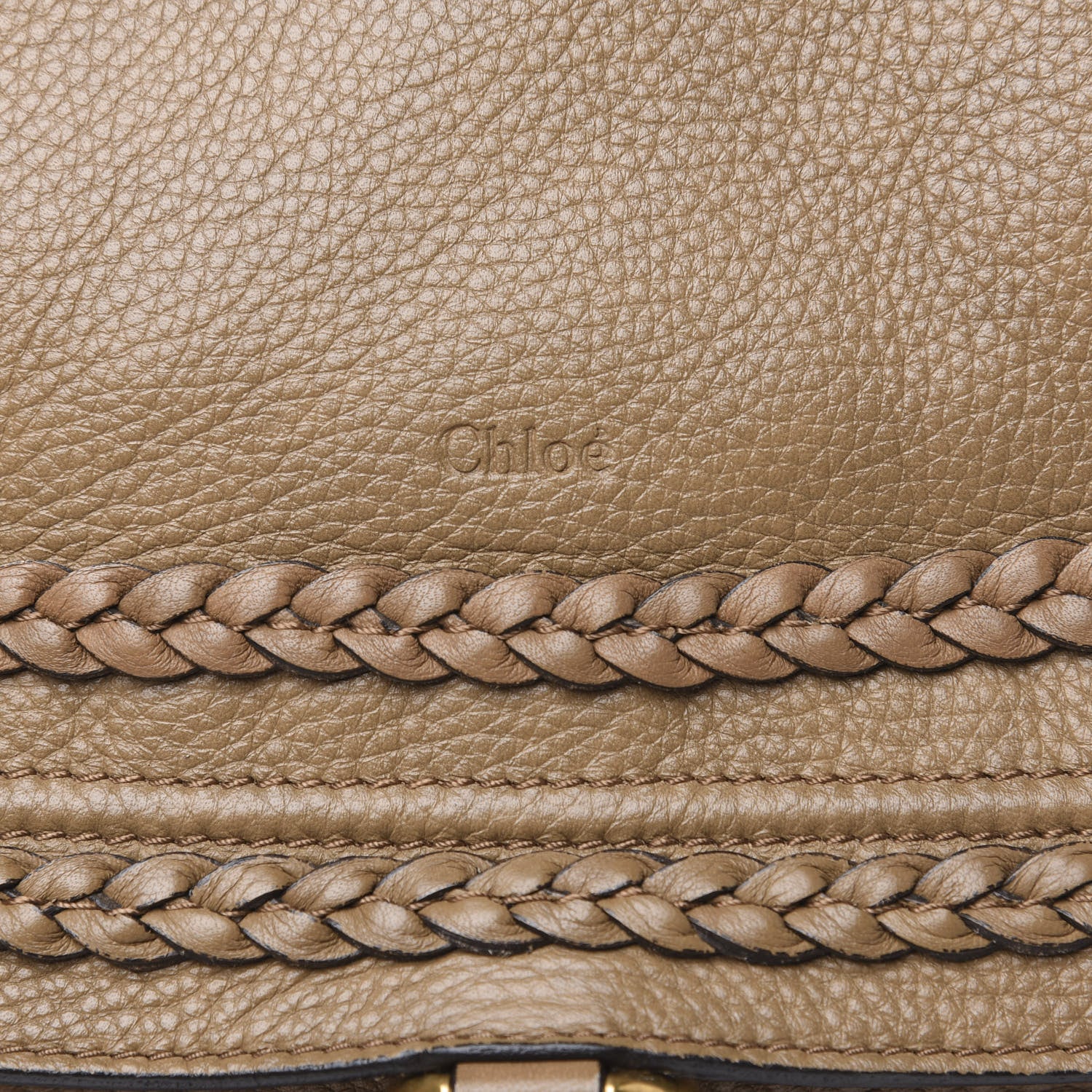 Chloe Calfskin Braided Large Marcie Satchel Nut 12 of 17