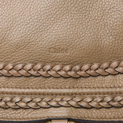 Chloe Calfskin Braided Large Marcie Satchel Nut 12 of 17